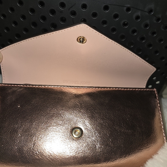 NWT Michael Kors Jet Set Trvl Lrg Logo envelope Continental wallet, Primrose - Picture 4 of 11